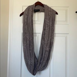 Gray infinity scarf
